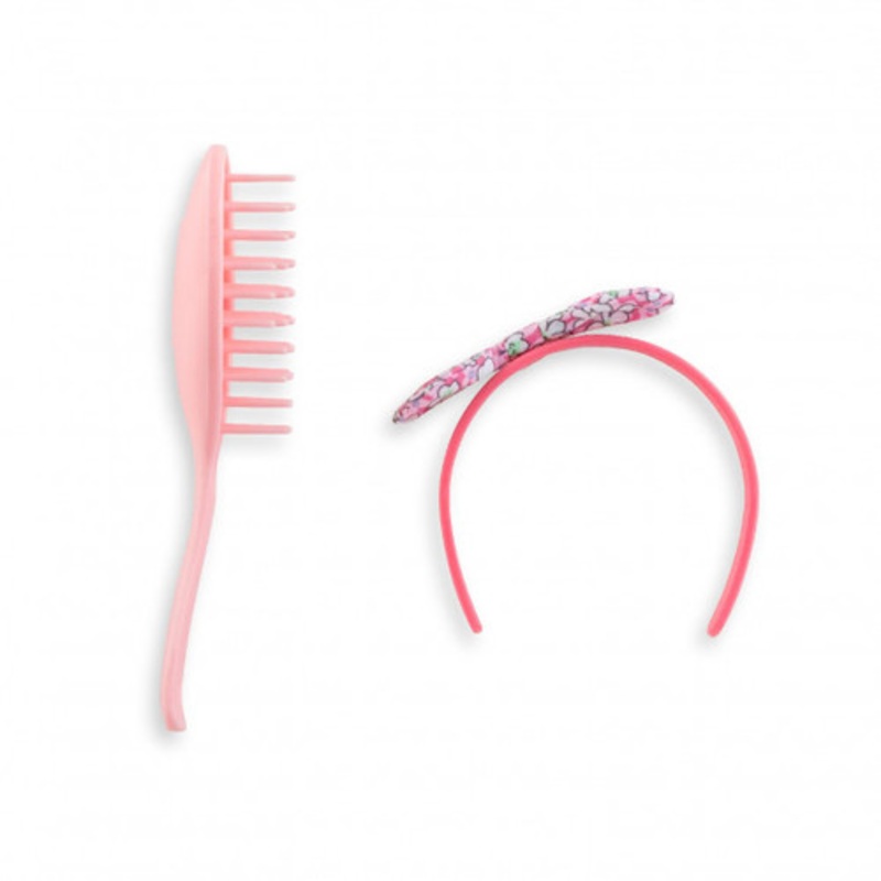 “Corolle Ma Corolle – Floral Hairstyle Kit with Pink Brush”
