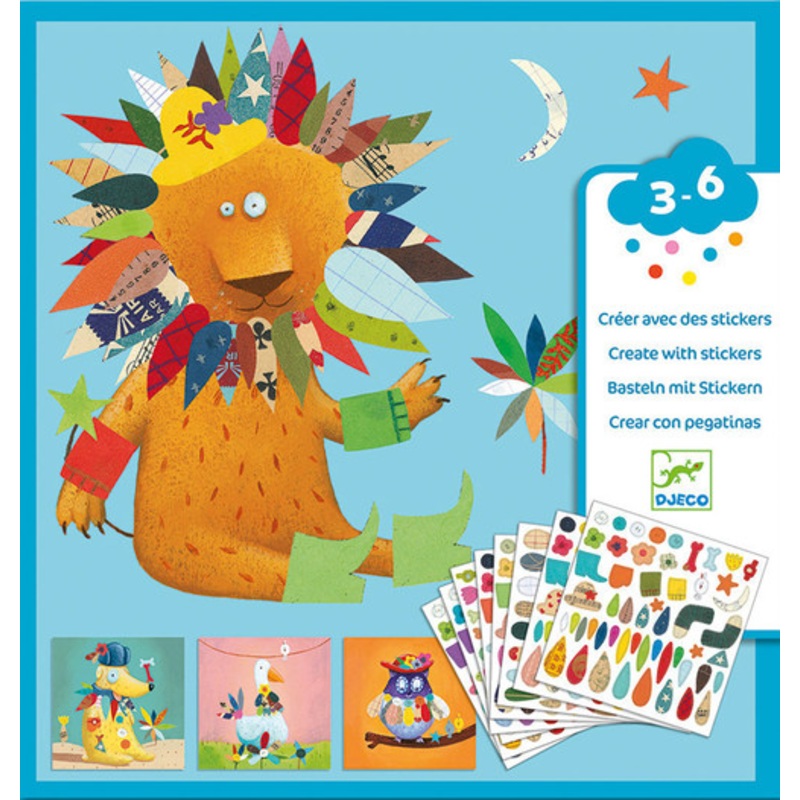 “Djeco – Create Animal Stickers”