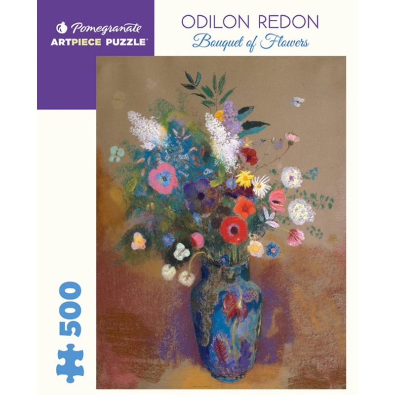 “Pomegranate 500pc Puzzle – Odilon Redon: Bouquet of Flowers”