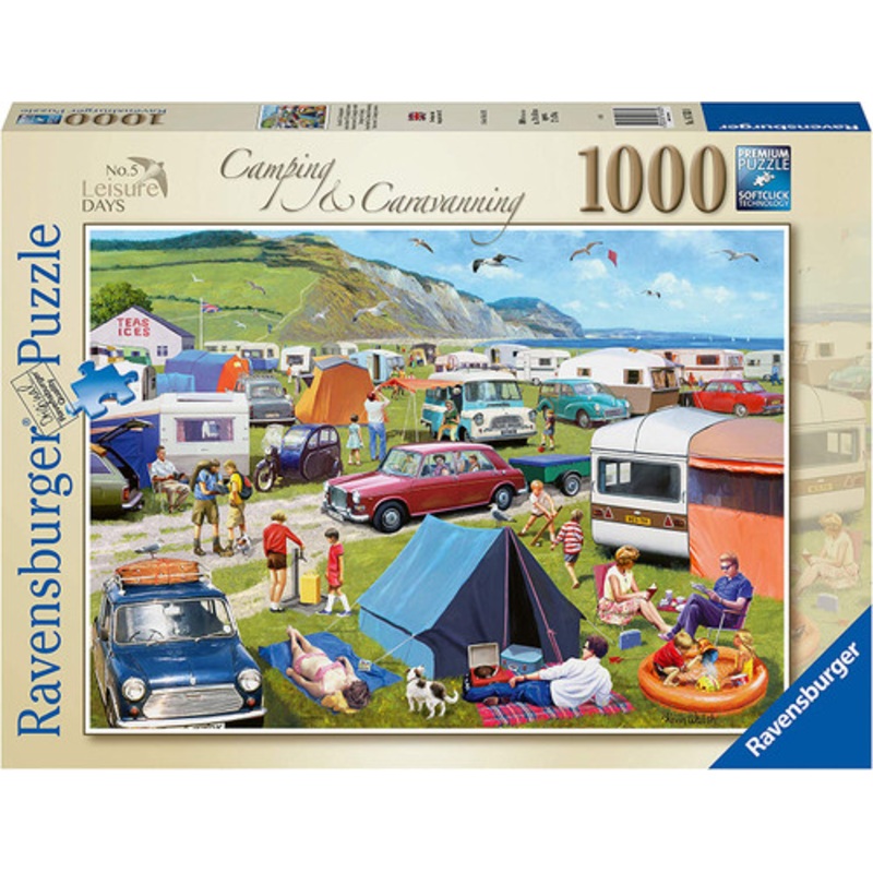 “Ravensburger 1000pc – Leisure Days #5 Camping Caravanning Puzzle”