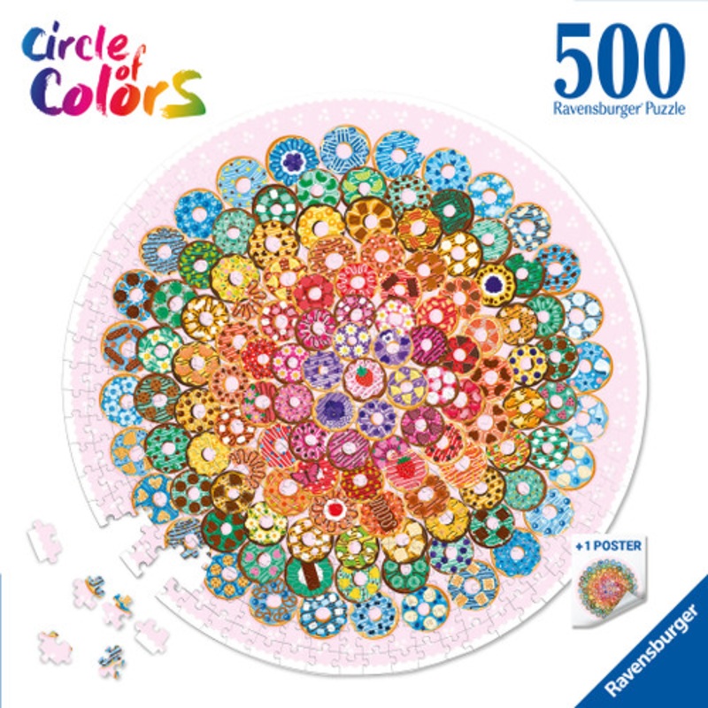“Ravensburger 500pc – Circle of Colors Donuts Puzzle”