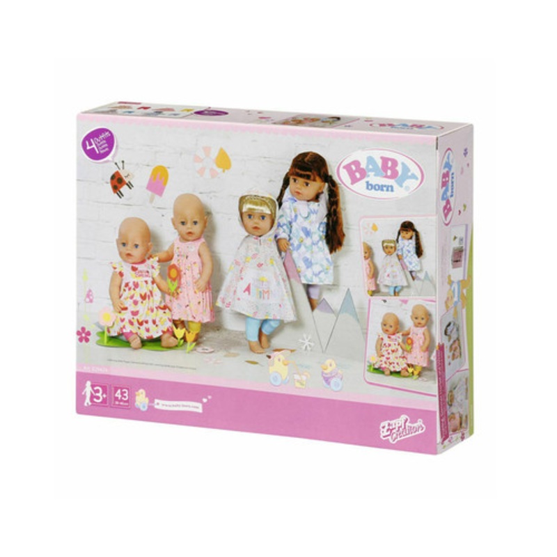 “Baby Born – 4 Seasonal Outfit Set 43cm”