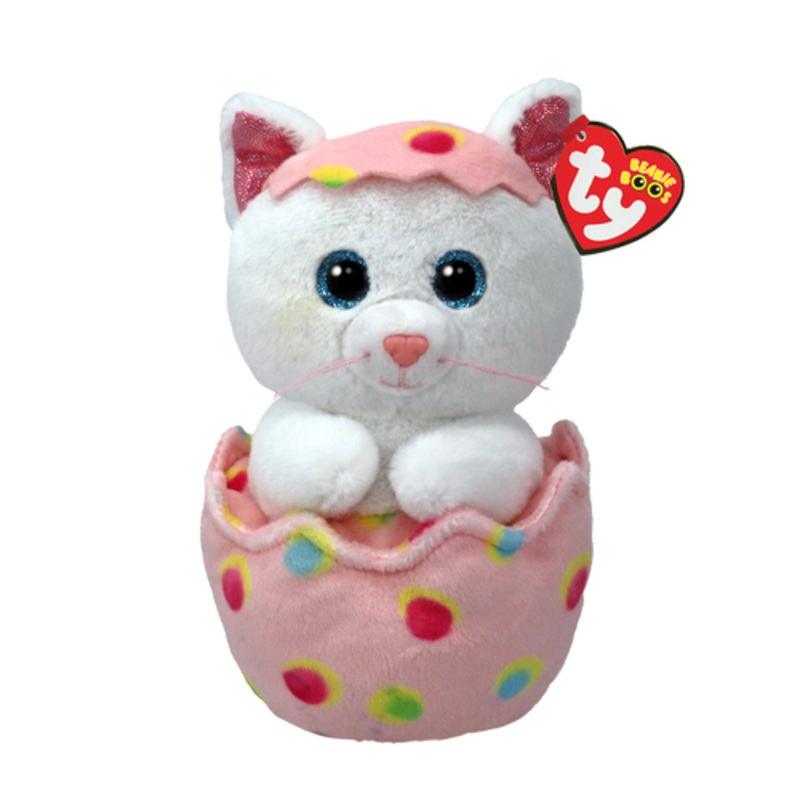 “TY Beanie Boos Regular – Giggles the Cat in Egg”