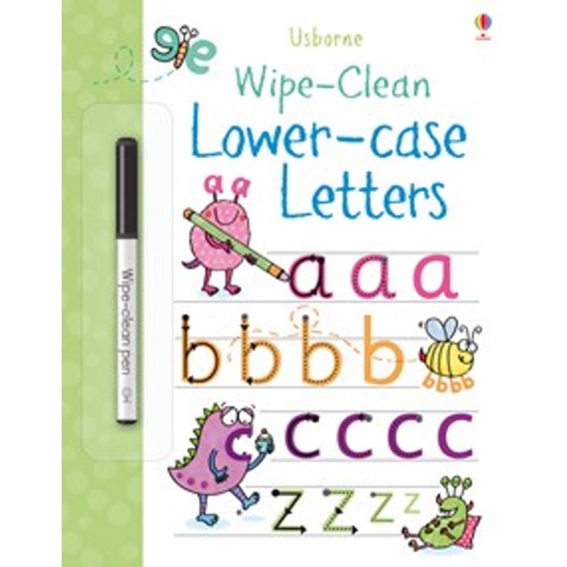 “Usborne Wipe-Clean Lower Case Letters Book”