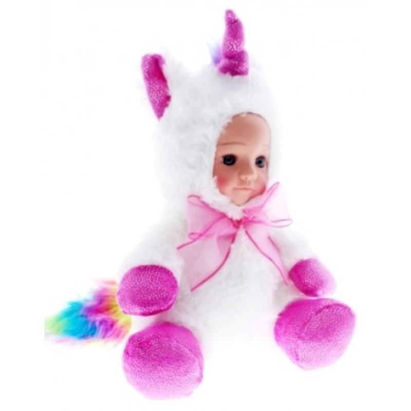“Cotton Candy – Fur Baby Sparkle/Glitter Unicorn (25cm)”