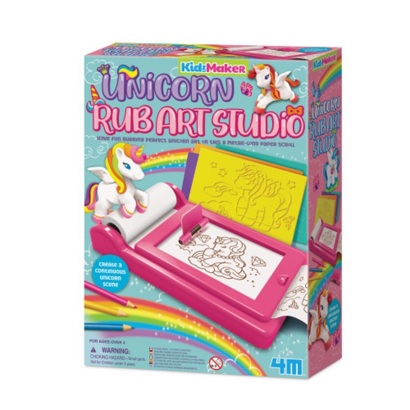 “4M – KidzMaker – Unicorn Rub Art Studio”
