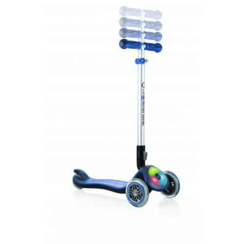 “Globber Elite Lights 3 Wheel Scooter – Blue”