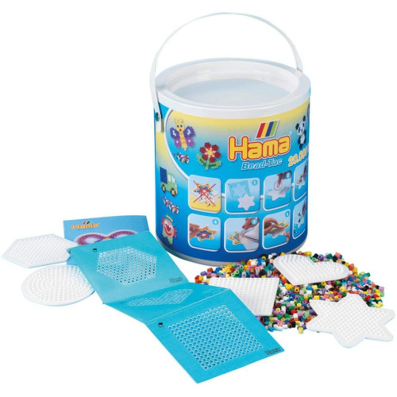 “Hama Beads – Beads and Pegboards in Tub”