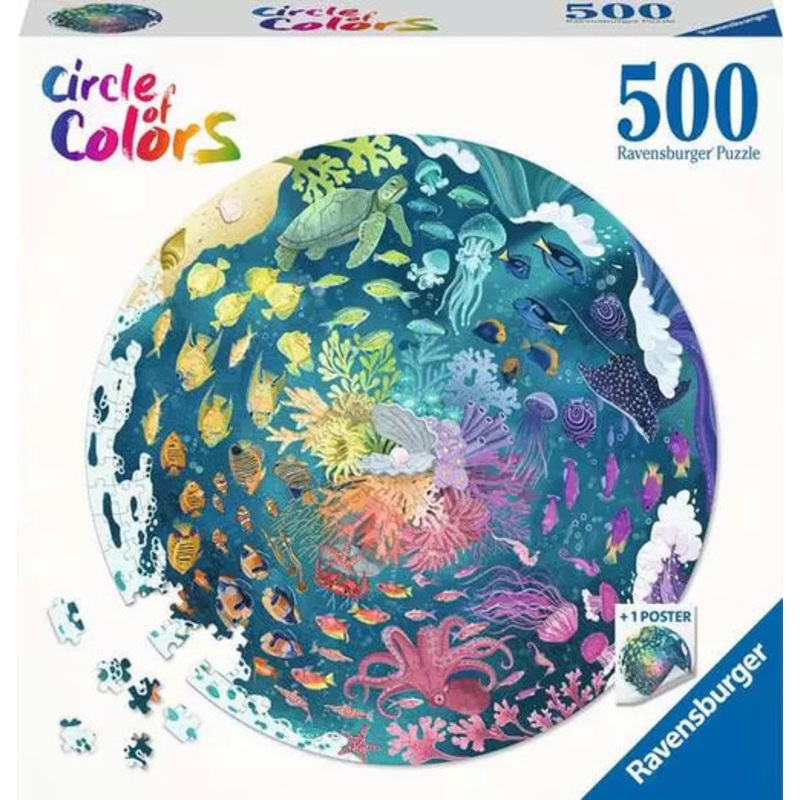 “Ravensburger 500pc – Circle of Colors Ocean Puzzle”