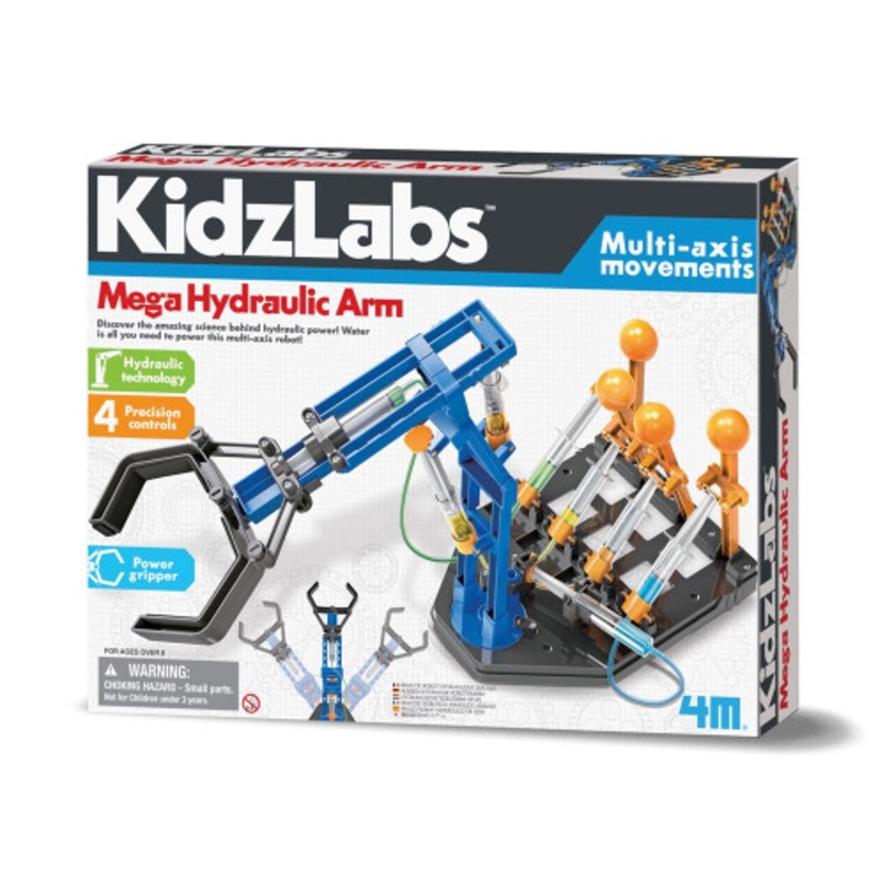 “4M – KidzLabs – Mega Hydraulic Arm”