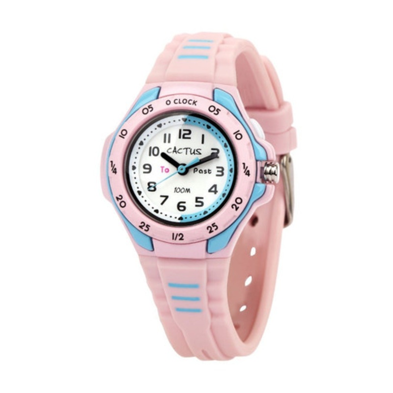 “Cactus Mentor Time Teacher – Kids Watch – Pink”