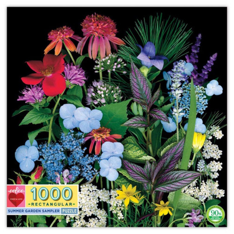 “eeBoo 1000pc – Summer Garden Sampler Puzzle”