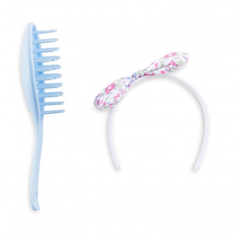 “Corolle Ma Corolle – Floral Headband with Blue Brush”