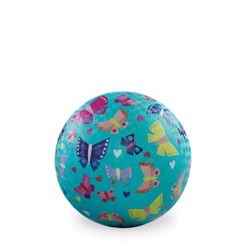 “Crocodile Creek 5” Ball –  Butterfly Rainbow (Aqua)”