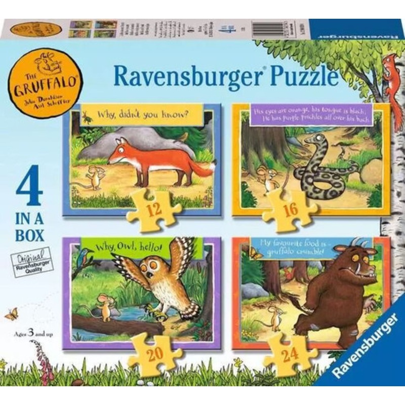 “Ravensburger  – The Gruffalo 4 In A Box Puzzles – 12