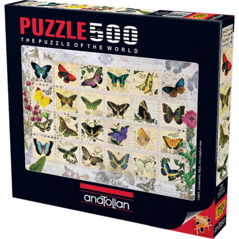 “Anatolian 500pc – Butterfly Stamps Puzzle”