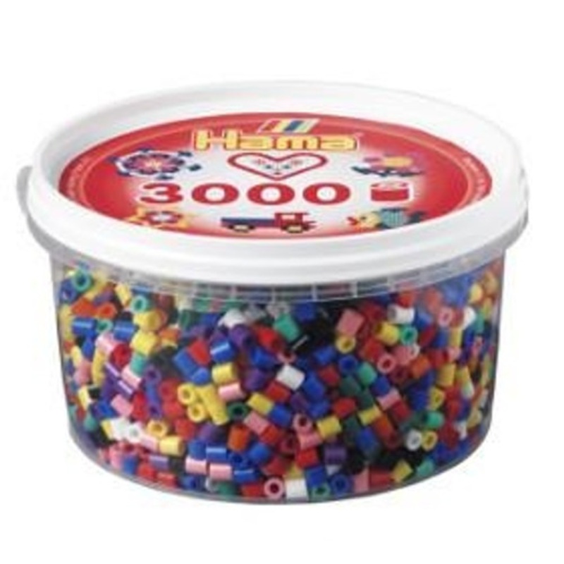 “Hama Beads – Primary Colours Tub – 3000 beads”