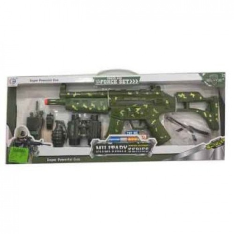 “Military Rifle Playset with Lights & Sounds”