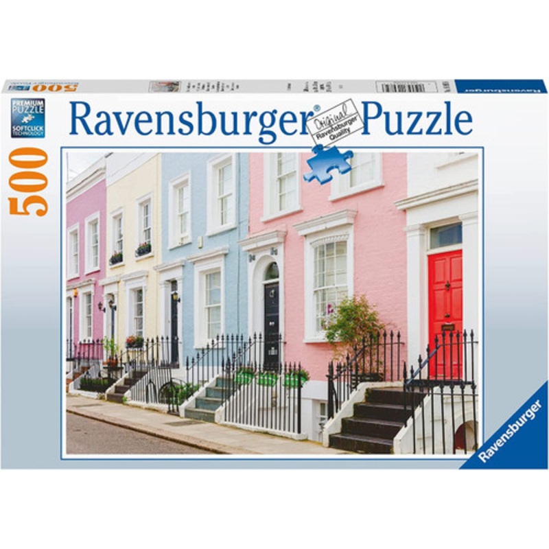 “Ravensburger 500pc – Colourful London Townhouses Puzzle”