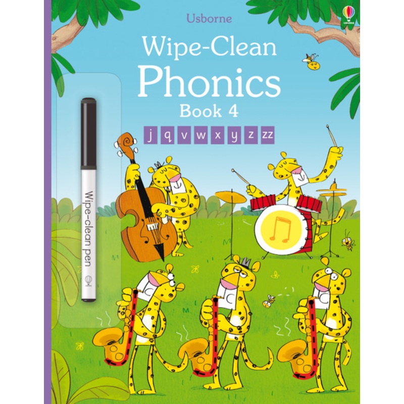 “Usborne Wipe-Clean Phonics Book 4”