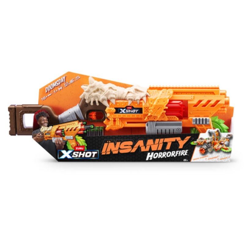 “Zuru XSHOT Horror Fire Doomsday 16 Dart Blaster”