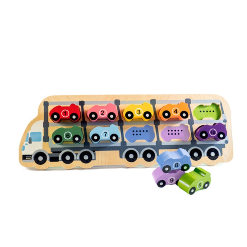 “Kiddie Connect – 1-10 Wooden Car Puzzle”