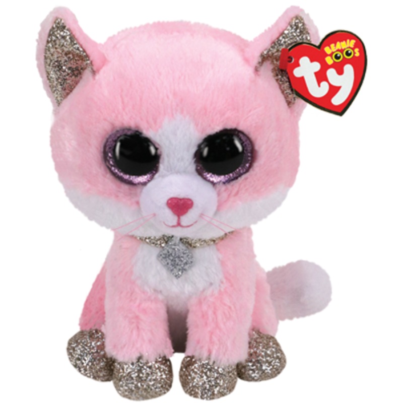“TY Beanie Boos Regular – Fiona the Pink Cat”