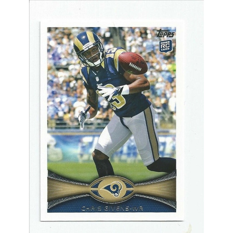 Chris Givens Rams 2012 Topps Rookie #357