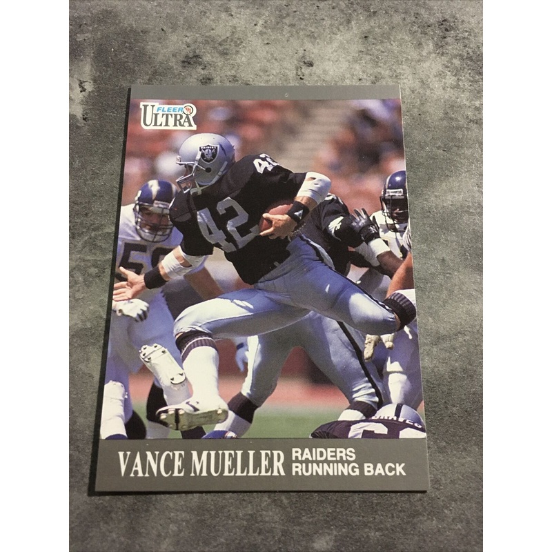 Vance Mueller Raiders 1991 Fleer Ultra #82