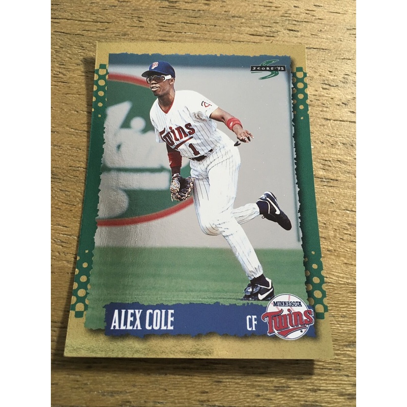 Alex Cole Twins 1995 Score Gold Rush #404