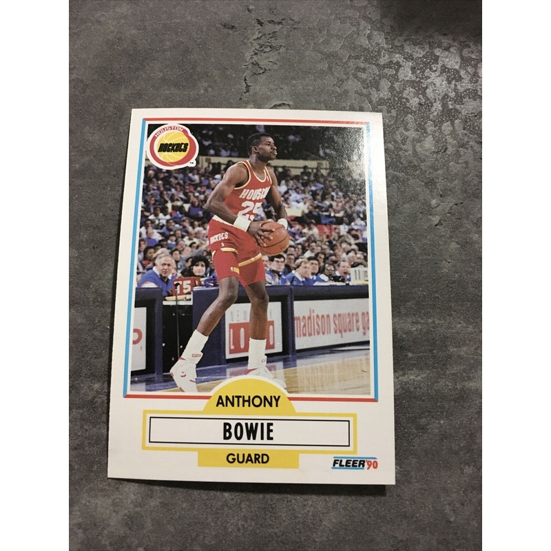 Anthony Bowie Rockets 1990-1991 Fleer #69