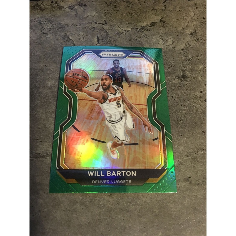 Will Barton Nuggets 2020-21 Panini Prizm Green Prizm #79