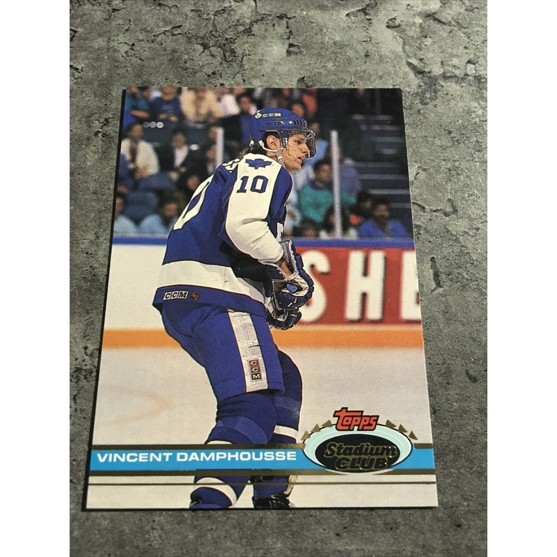 Vincent Damphousse Maple Leafs 1991-92 Topps Stadium Club #146