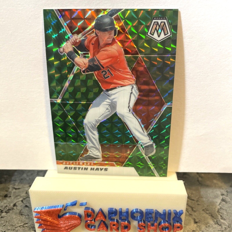 Austin Hays Orioles 2021 Panini Mosaic Green Prizm #71