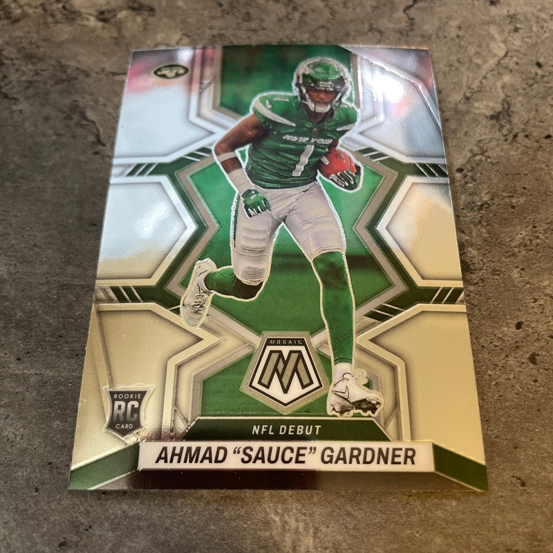 Ahmad “Sauce” Gardner  Jets 2022 Panini Mosaic NFL Debut Rookie #289