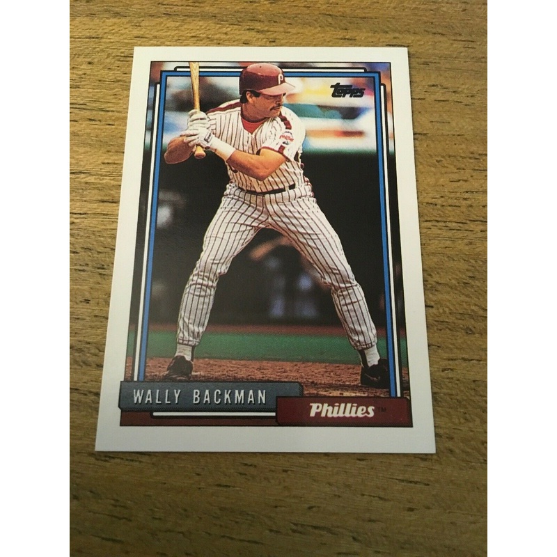 Wally Backman Phillies 1992 Topps #434