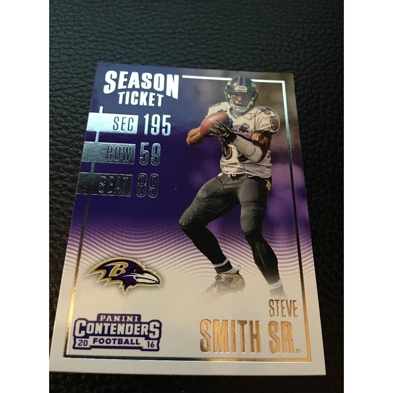 Steve Smith Sr. Ravens 2016 Panini Contenders #79