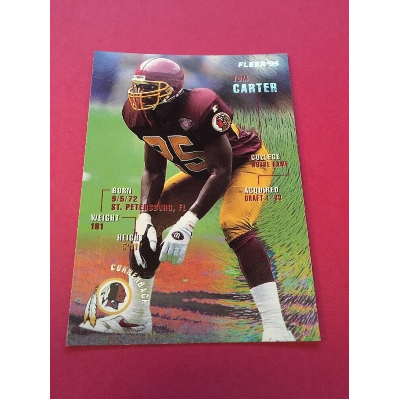 Tom Carter Redskins 1995 Fleer #383