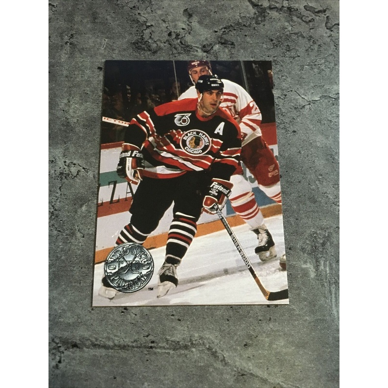 Chris Chelios Blackhawks 1991-92 Pro Set Platinum #25