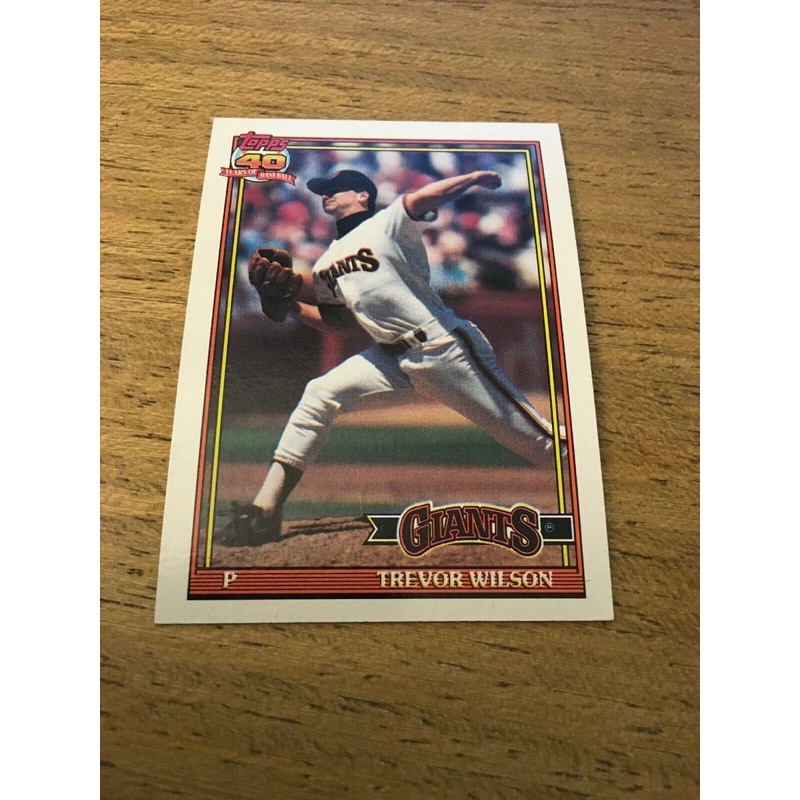 Trevor Wilson Giants 1991 Topps #96