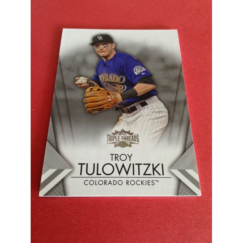 Troy Tulowitzki Rockies 2012 Topps Triple Threads #13
