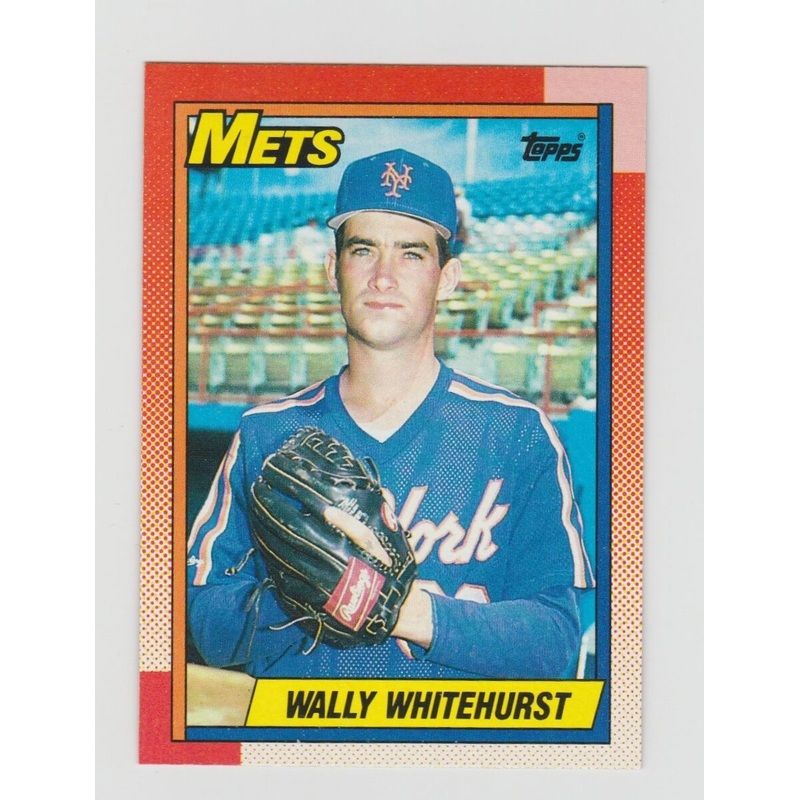 Wally Whitehurst Mets 1990 Topps #719