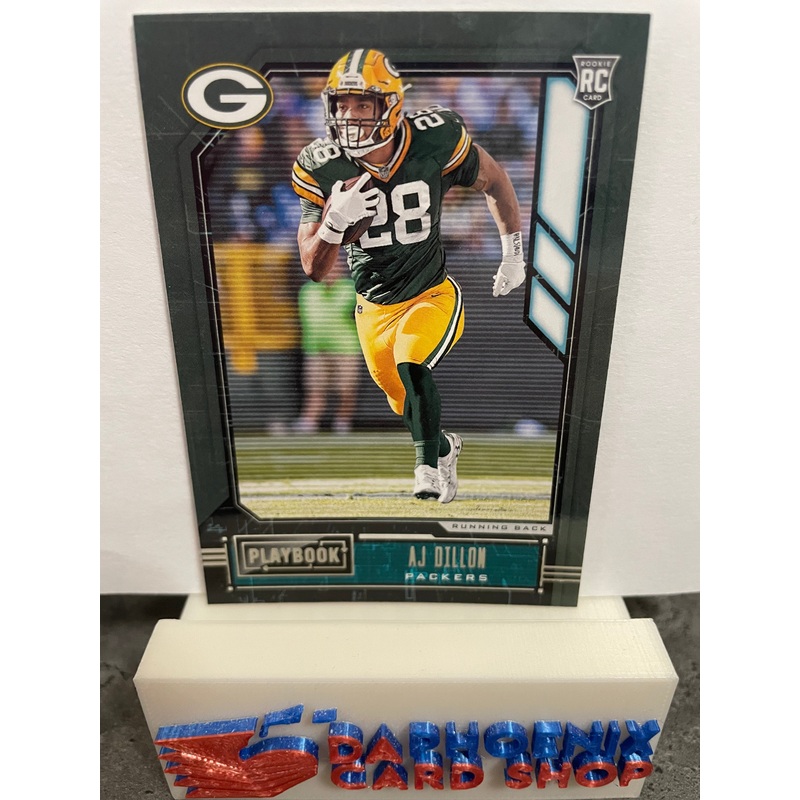 AJ Dillon  Packers 2020 Panini Playbook   Rookie#125