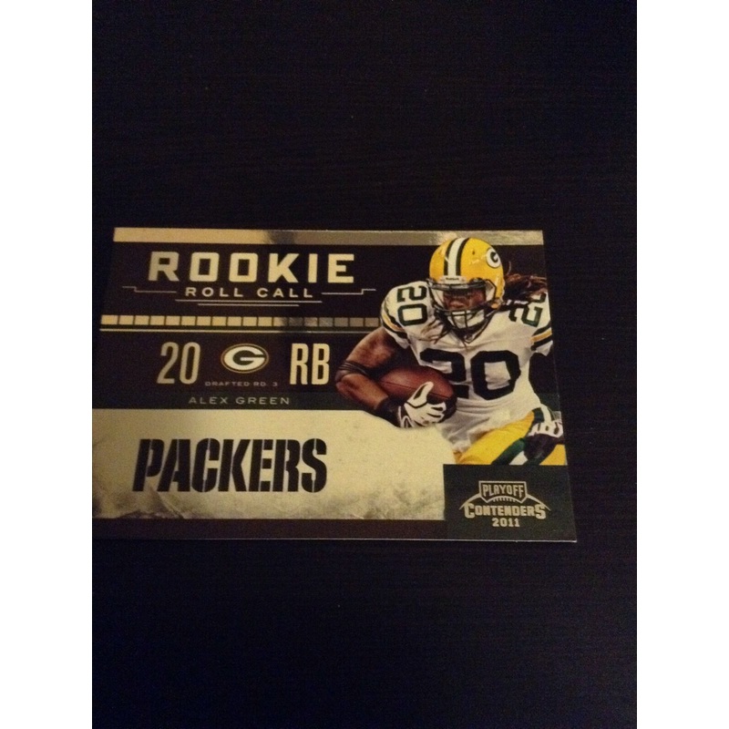 Alex Green Packers 2011 Playoff Contenders Rookie Roll Call #1