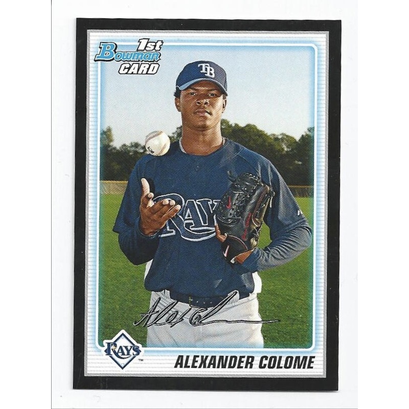 Alexander Colome Rays 2010 Bowman Prospects Black#BP43