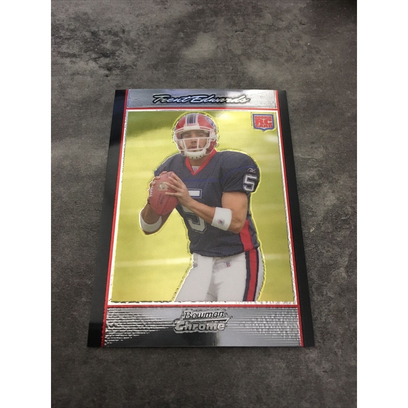 Trent Edwards Bills 2007 Bowman Chrome Rookie #BC61