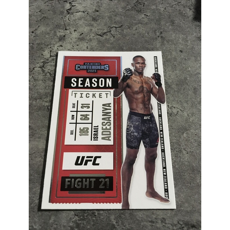Israel Adesanya  UFC 2021 Panini Chronicles Contenders #5