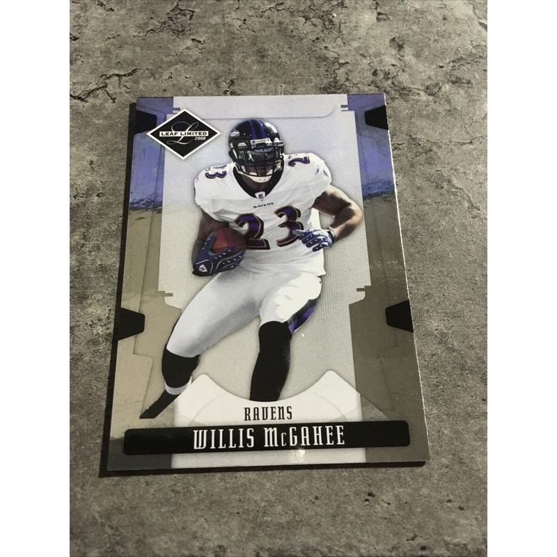 Willis McGahee Ravens 2008 Leaf Limited #10