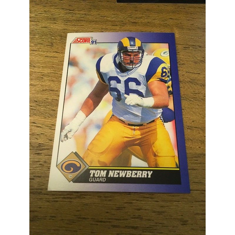 Tom Newberry Rams 1991 Score #66