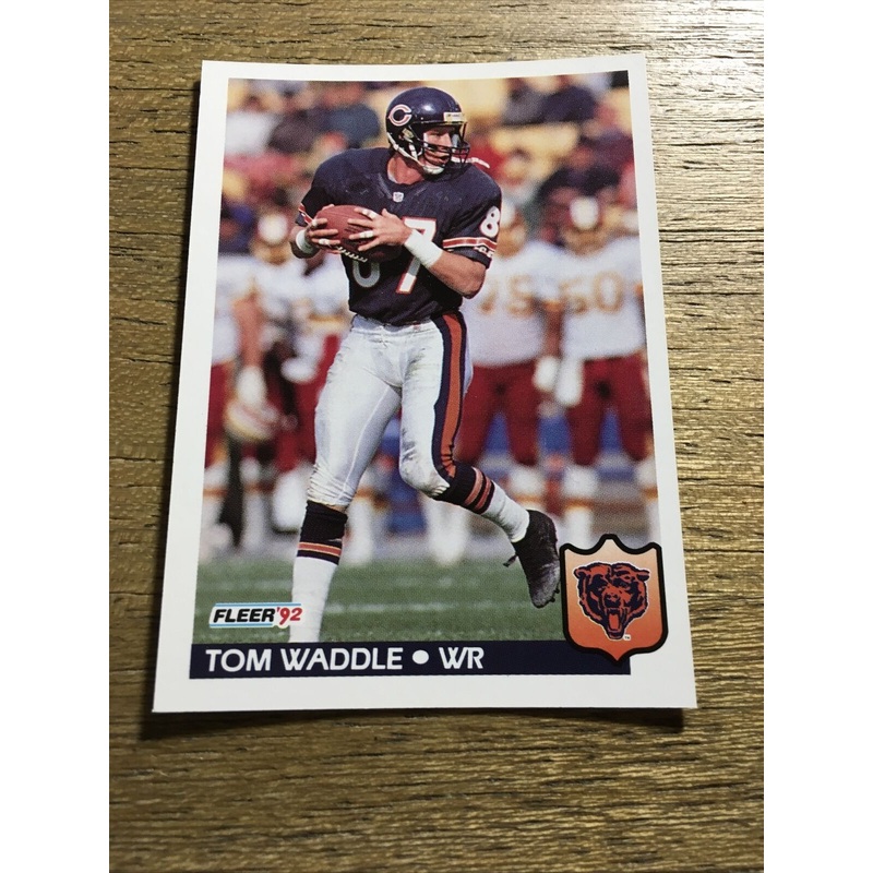 Tom Waddle Bears 1992 Fleer #50